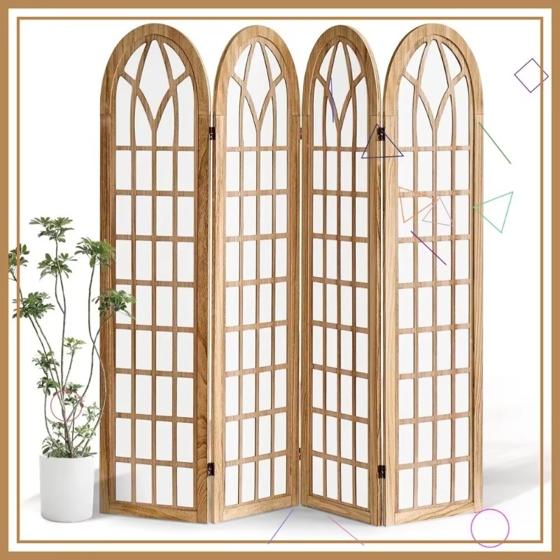 Shoji Screen Divider - 【人気商品】和紙障子スクリーンルームディバイダー、折りたたみ式プライバシーパーティション、家庭、オフィス、レストラン用 - 天然木