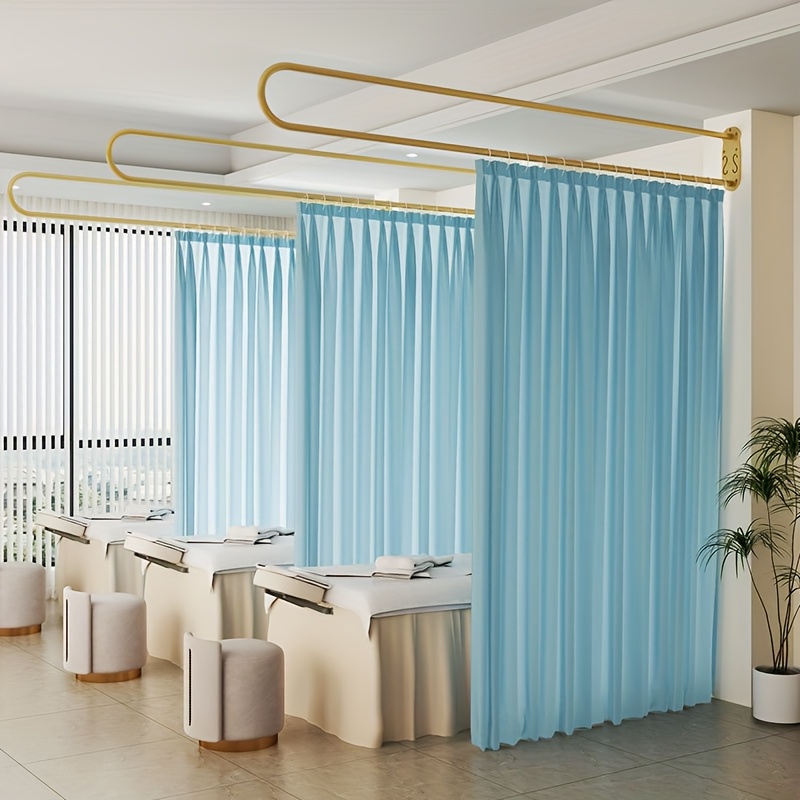 頑丈な錬鉄製のU字型ロングロッド美容室仕切りカーテンホルダー - Shoji Screen Divider のレビューと価格