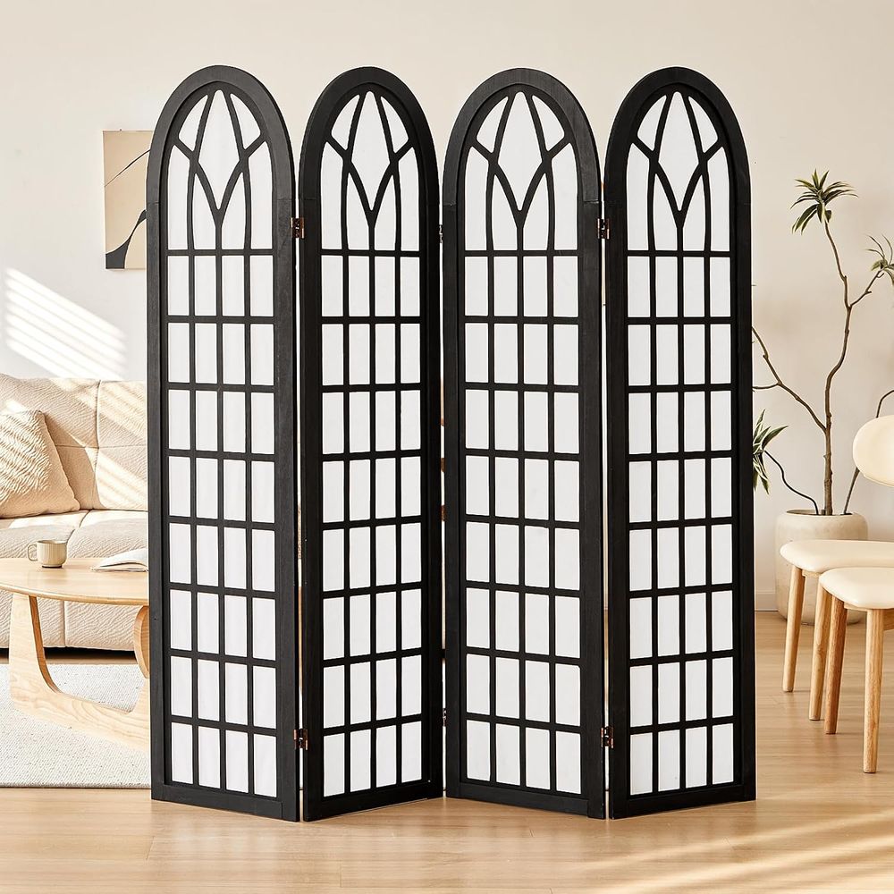 間仕切りと折りたたみ式プライバシースクリーン、4パネル和風障 - Shoji Screen Divider のレビューと価格