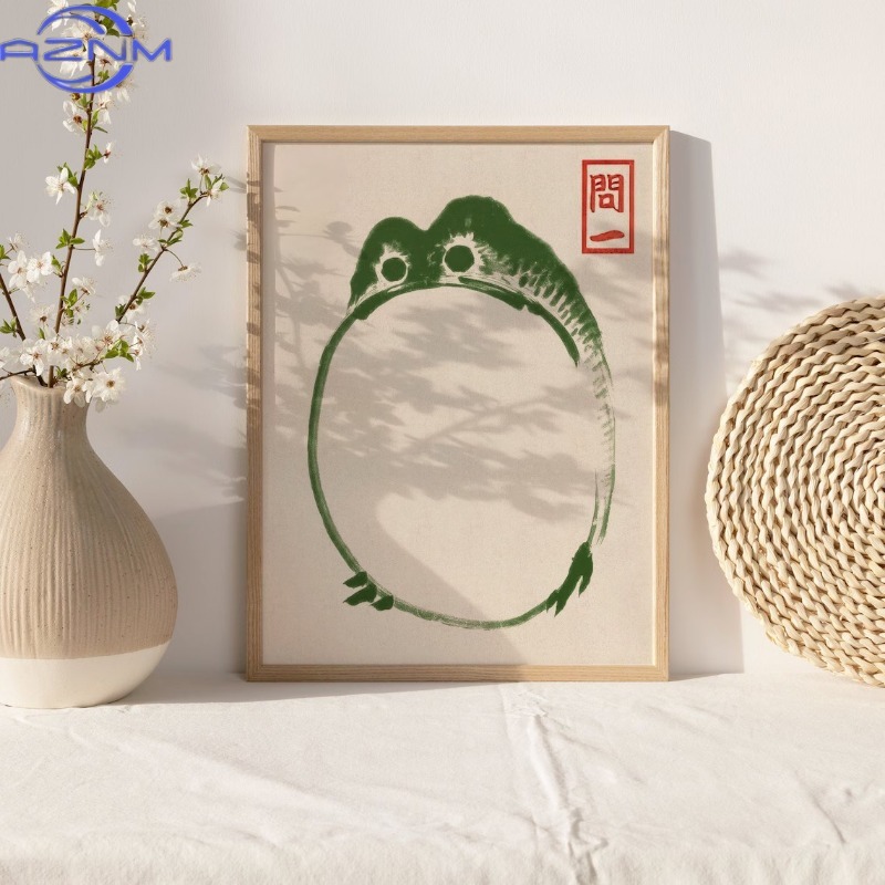 AZNM 日本の松本五穂浮世絵カエルキャンバス絵画ヴィンテー - Japanese Living Lifestyle のレビューと価格