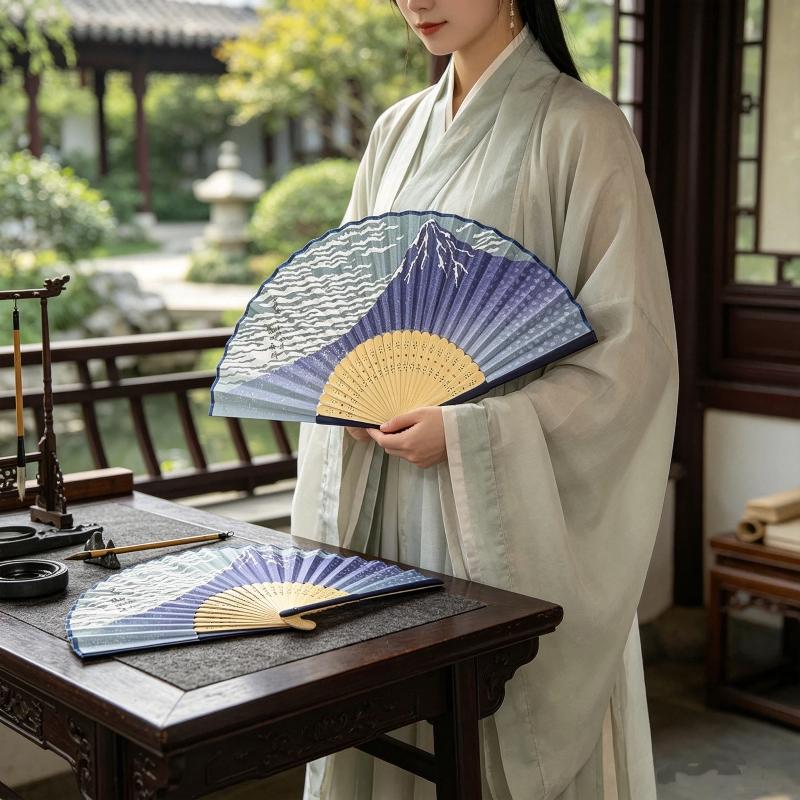 浮世絵波竹折りたたみ扇子手持ち扇子ヴィンテージ折りたたみ扇子 - Fan Sensu Folding のレビューと価格
