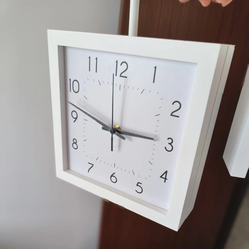 木製両面壁掛け時計 静音コーナー壁掛け時計 和風インテリア  - Japanese Living Lifestyle のレビューと価格