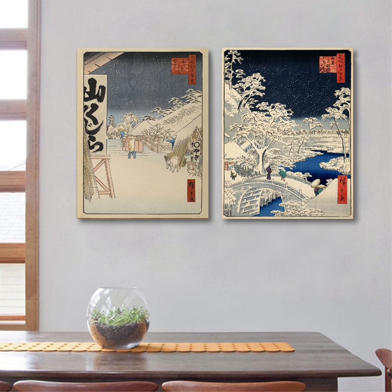日本の版画壁アートキャンバス絵画ポスター壁の写真ポスター日本 - Japanese Living Lifestyle のレビューと価格