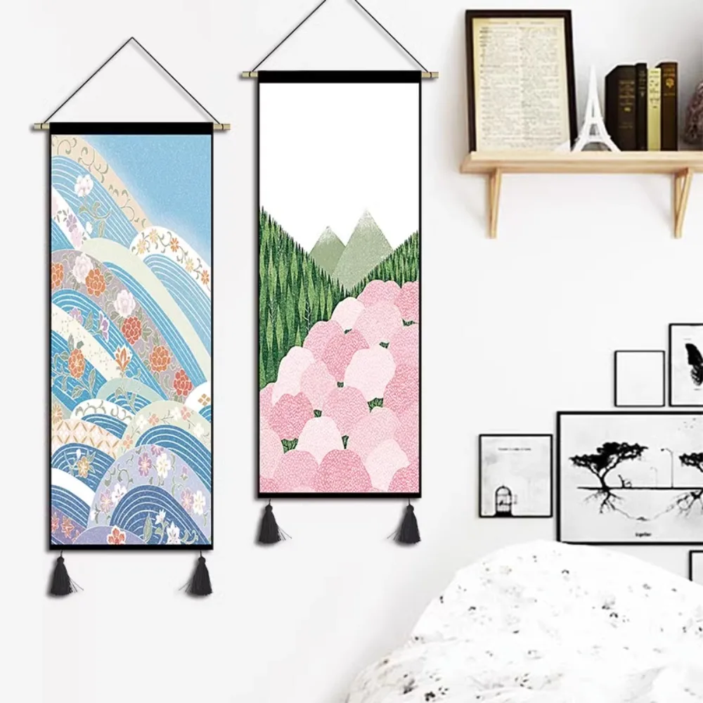 和風ハンギングタペストリー,リビングルーム,ホテル,装飾的な - Japanese Living Lifestyle のレビューと価格